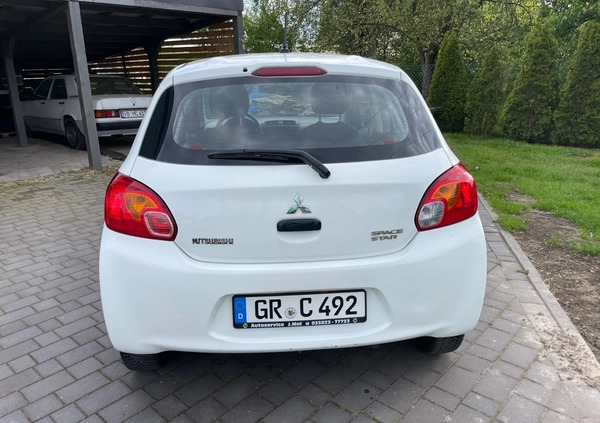 Mitsubishi Space Star cena 14988 przebieg: 169000, rok produkcji 2015 z Wielichowo małe 106